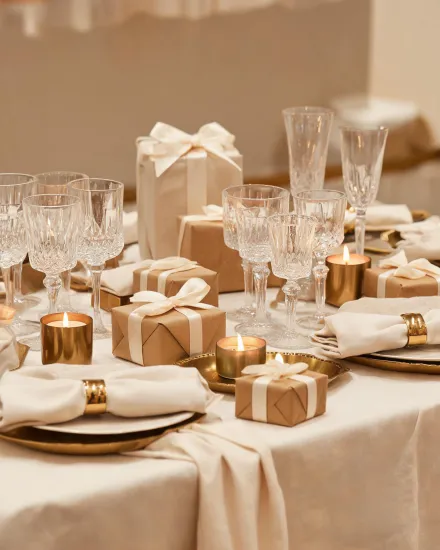 Wedding registry table gifts